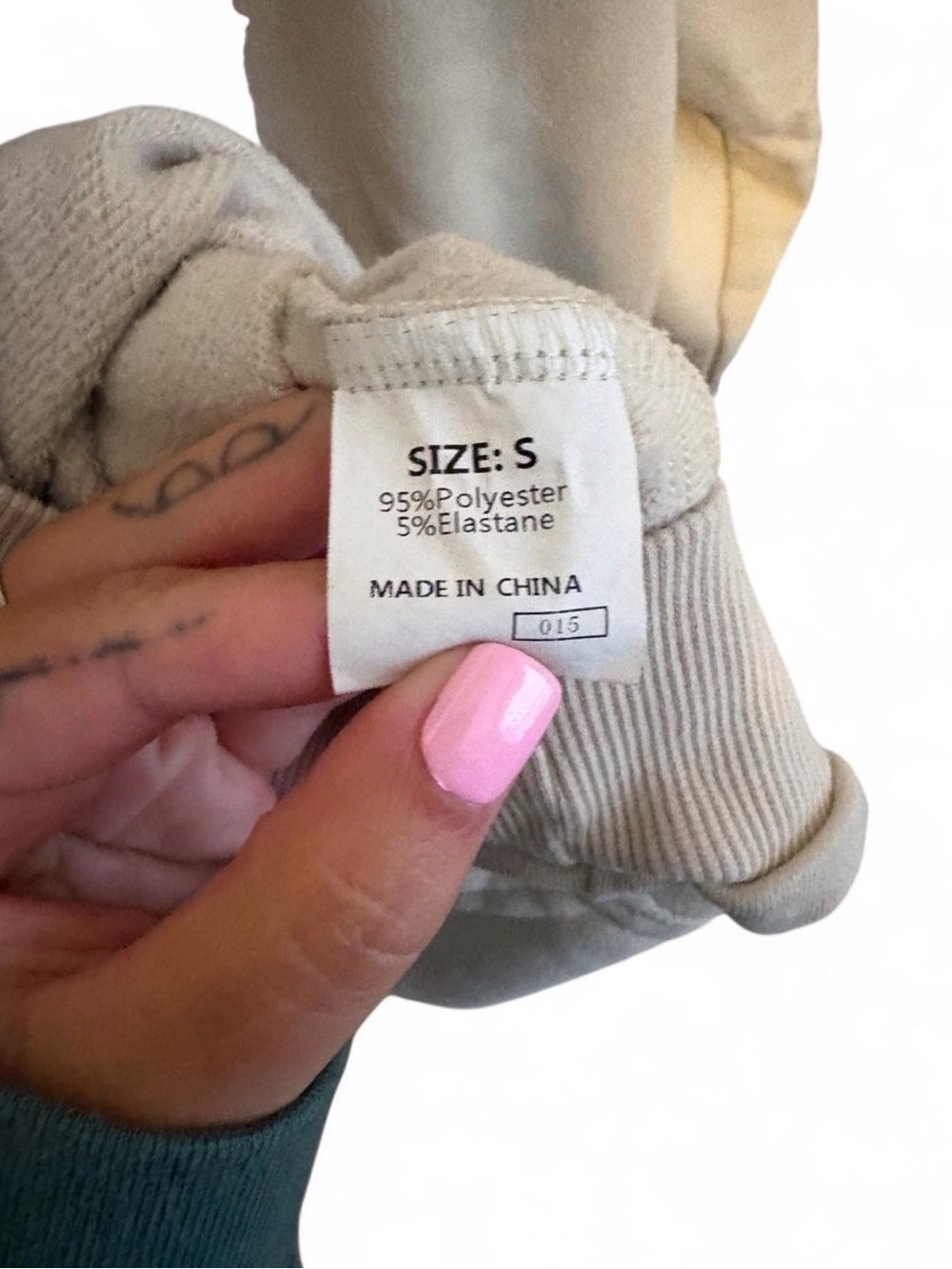 Women's Lightweight Hooded Sweatshirt in Beige - Picture 4 of 5